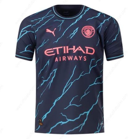 Pigūs Manchester City Third Žaidėjo versija Futbolo marškinėliai 23/24