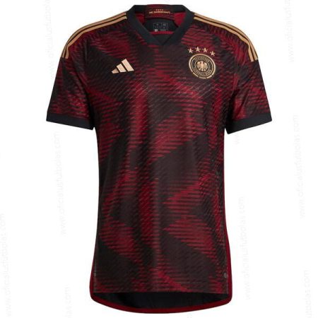 Pigūs Vokietija Away Žaidėjo versija Futbolo marškinėliai 2022